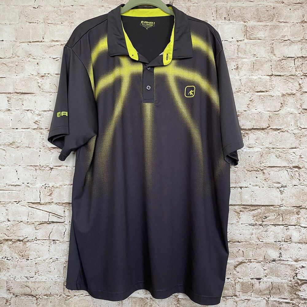 And1 Performance Mens Sz XL Artisan Polo Shirt
